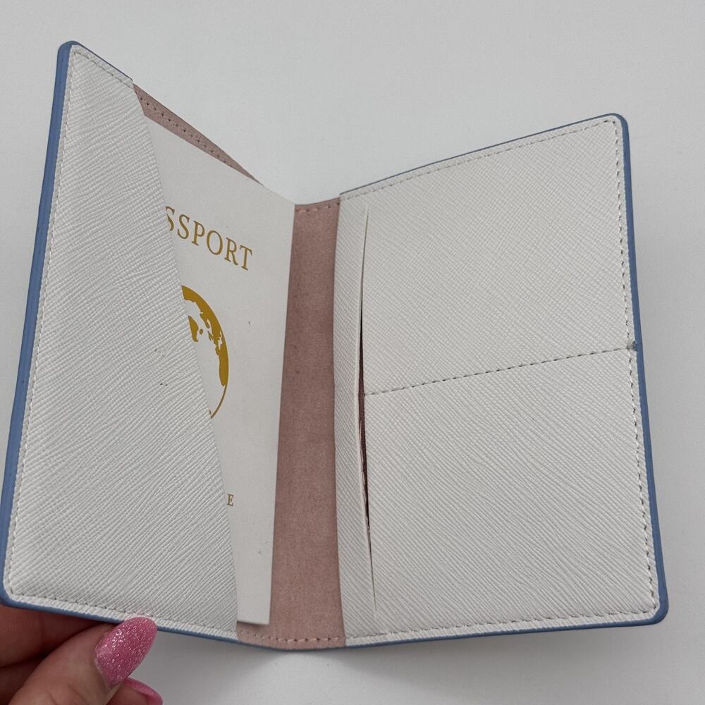 Anthropologie Paloma Passport Holder Travel Wallet Floral Faux Leather - Picture 3 of 9